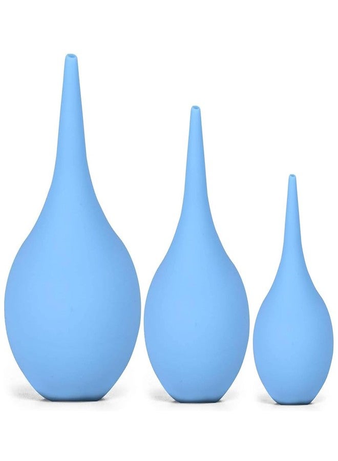 Canumer 3 Pack Hand Bulb Ear Syringes, Soft Reusable Rubber Suction Ear Bulb Syringe Ball, Baby Ear Cleaning Bulb, Ear Washing Squeeze Bulb for Kids, Adults, Pet (3 Sizes) - Image 1